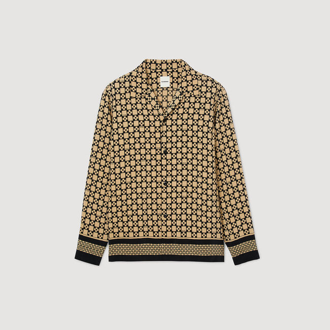 Printed loose-fit shirt