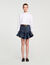 Cropped shirt with bow details