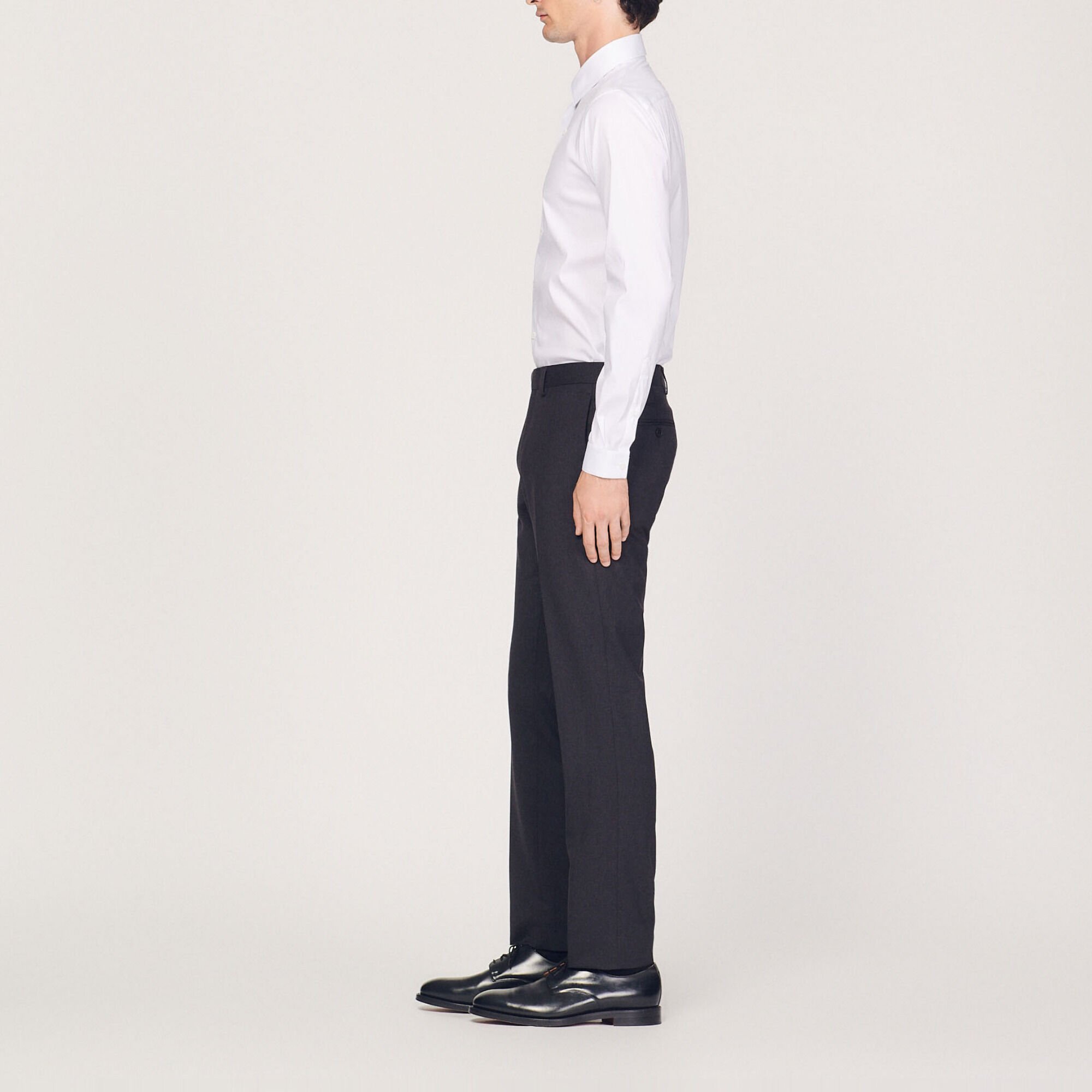 Wool suit trousers