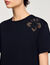 Floral embroidery T-shirt