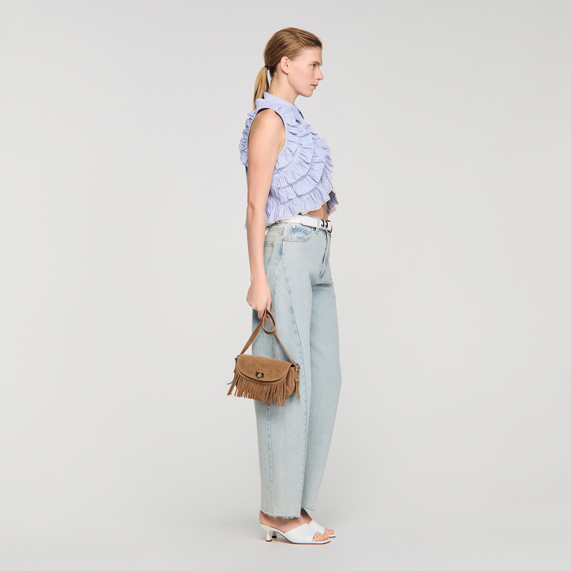 Mini Mambo suede bag