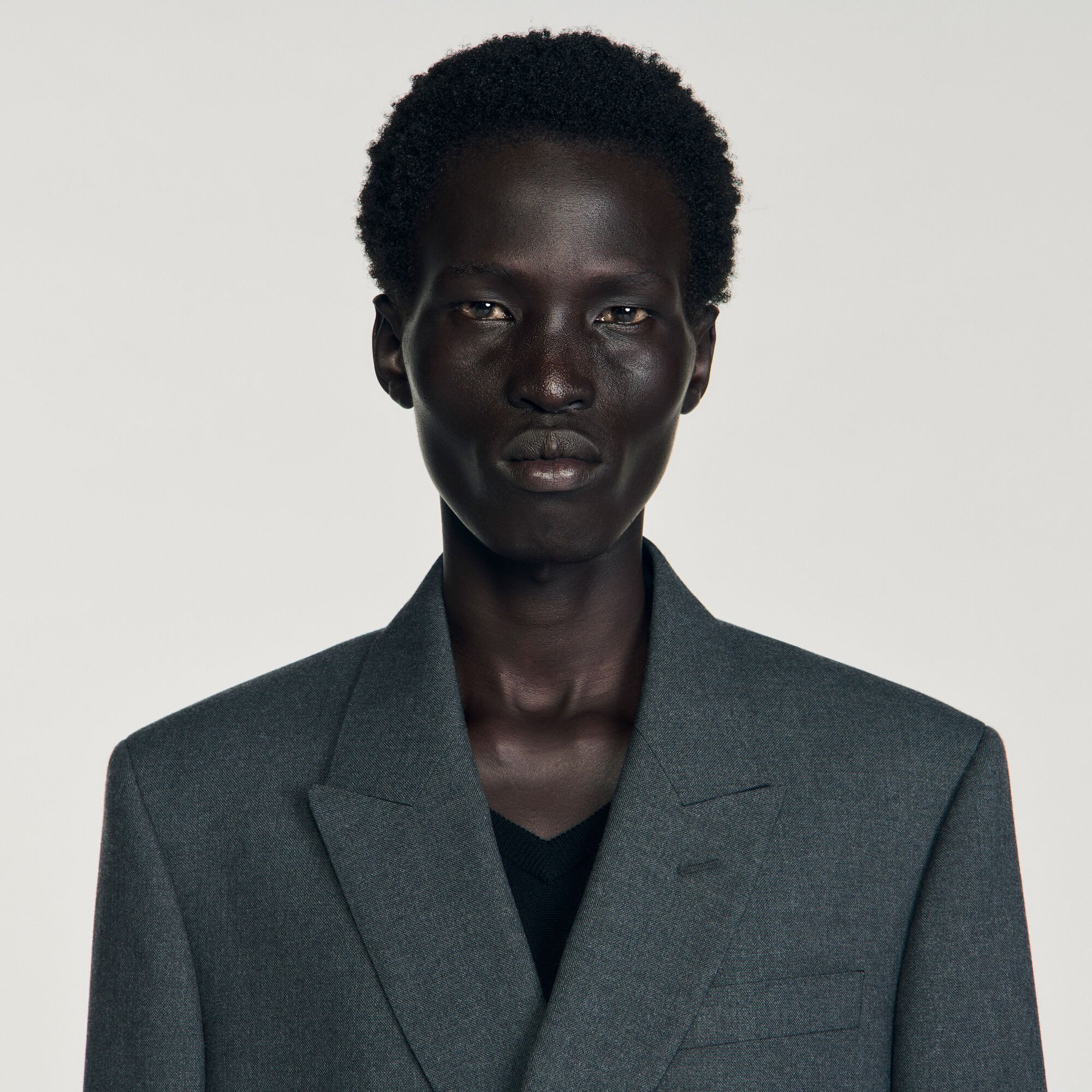 Double-breasted suit jacket