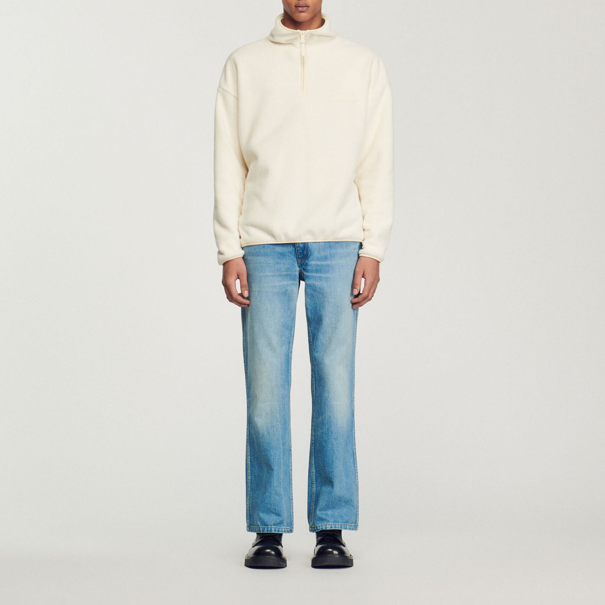 High-neck fleece