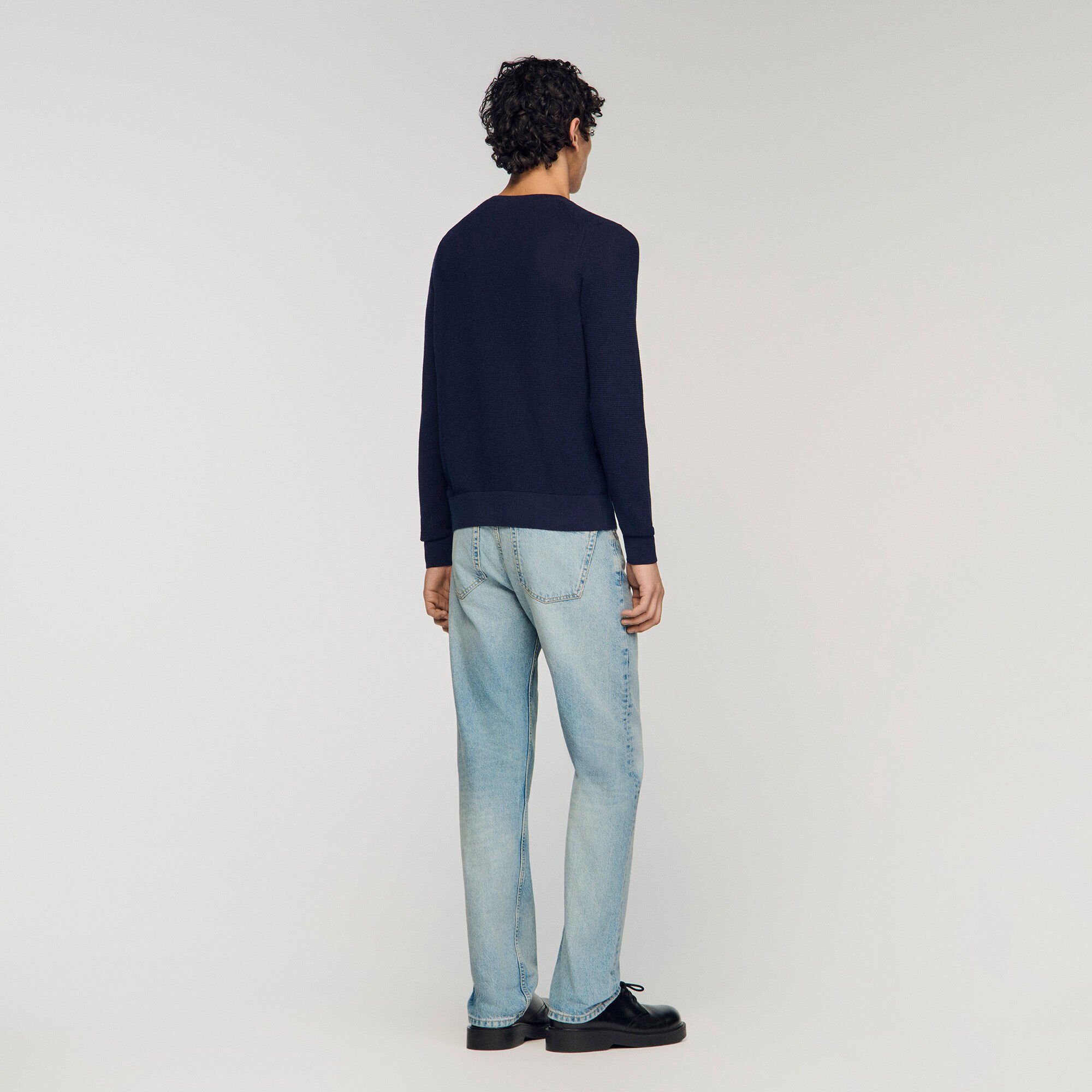 Textured knit jumper