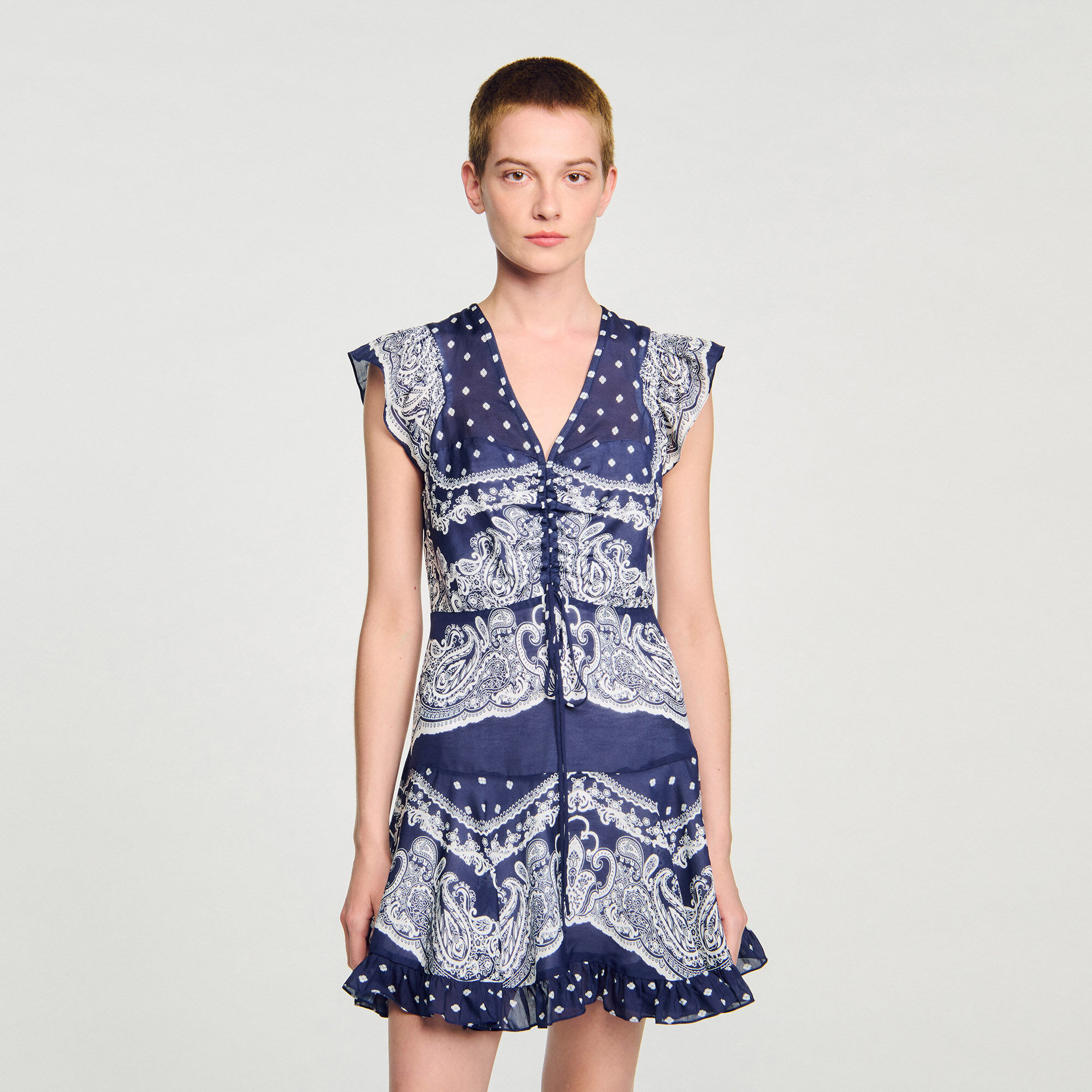 Short bandana-motif dress