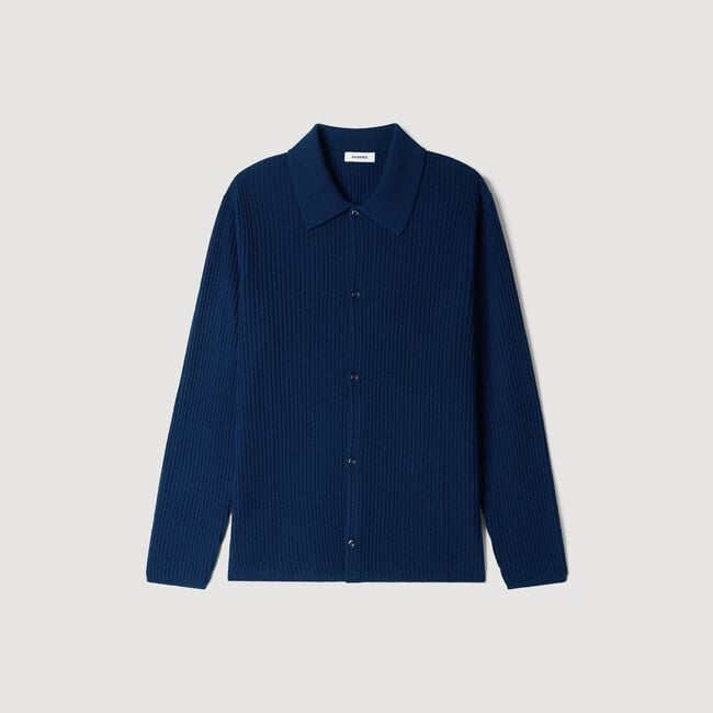 Rib knit shirt
