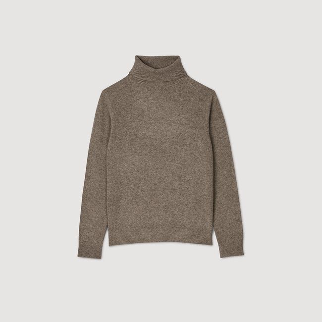Wool and cashmere turtleneck jumper