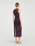 Fringed knit maxi dress