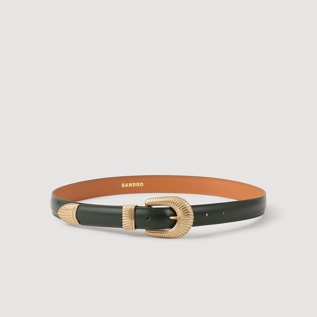 Leather belt