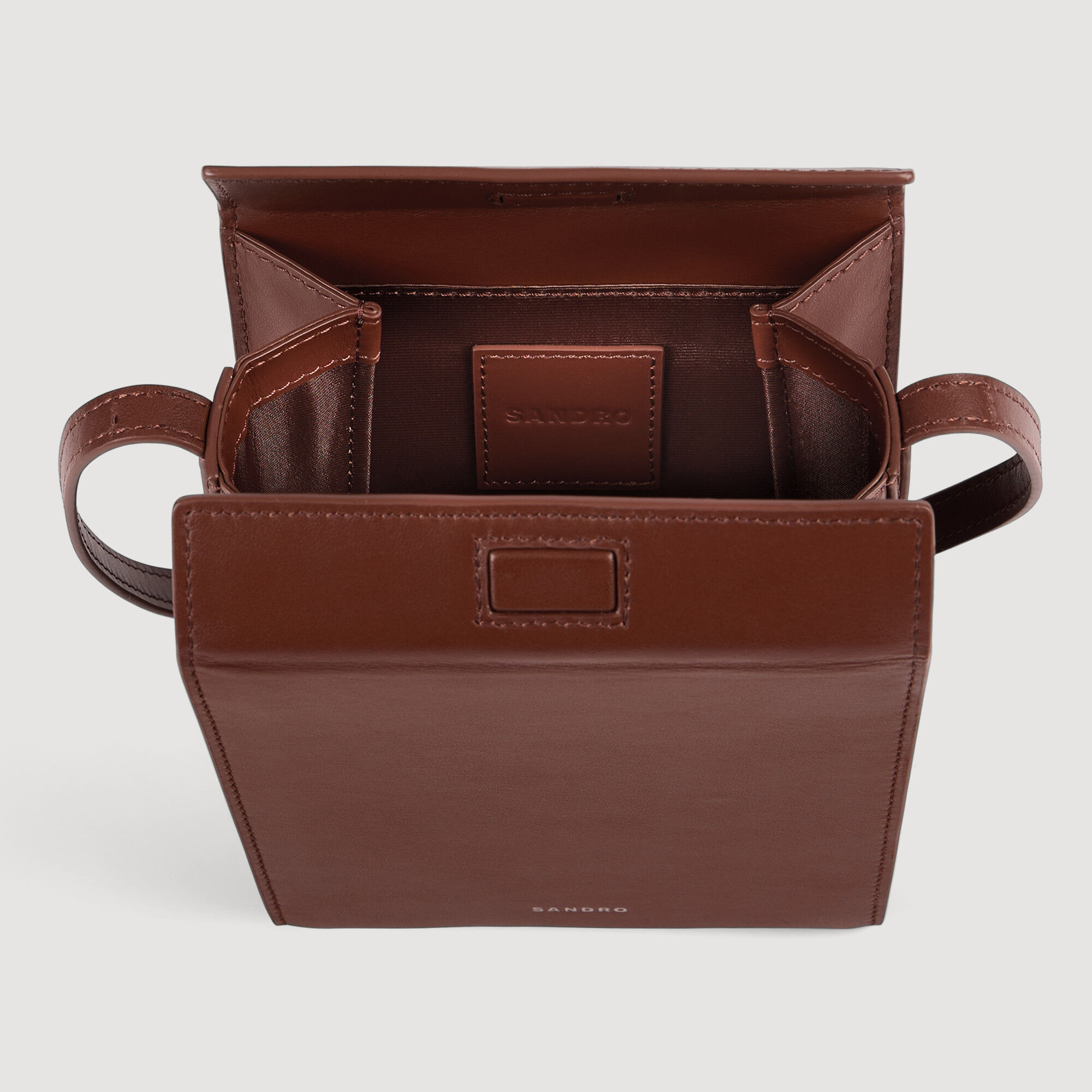 Leather logo phone holder