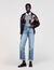 Flared faded jeans