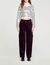 Velvet cargo trousers