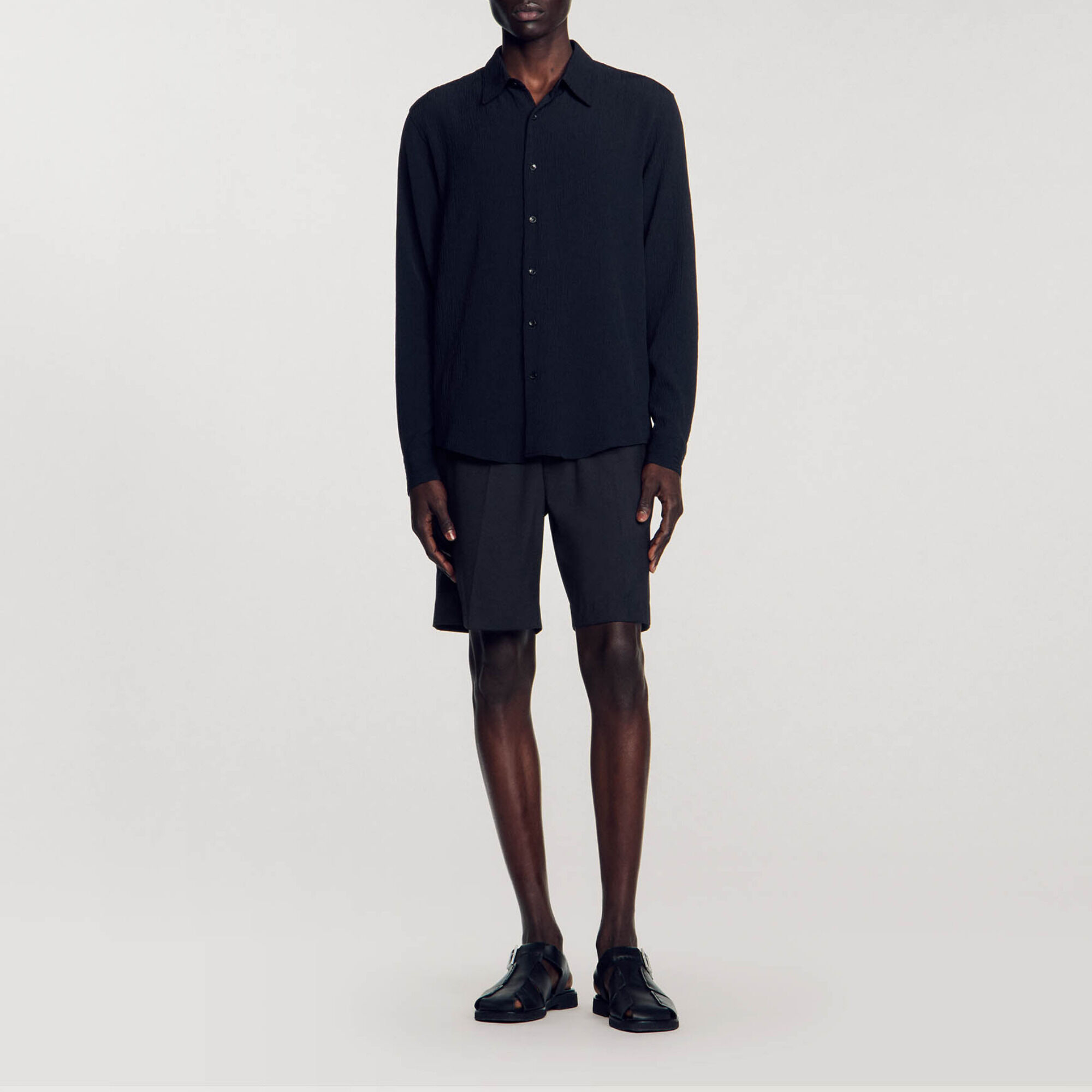 Pleated loose-fit shirt - Men | Sandro