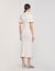 Knitted maxi dress with polo neck