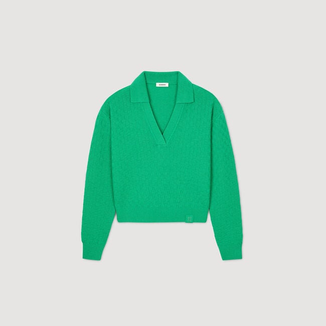 Polo-neck jumper