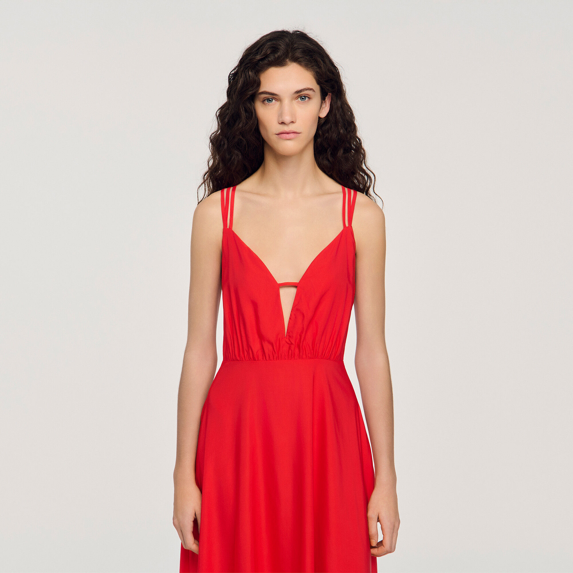 Asymmetric maxi dress
