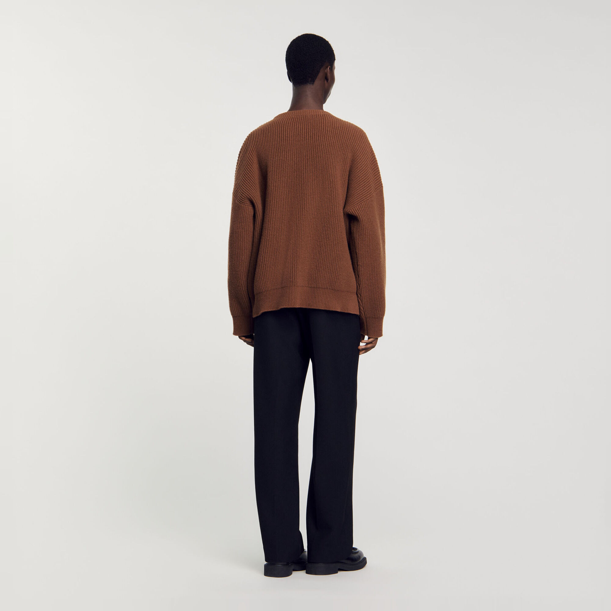 Rib knit jumper