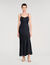 Satin-effect maxi dress