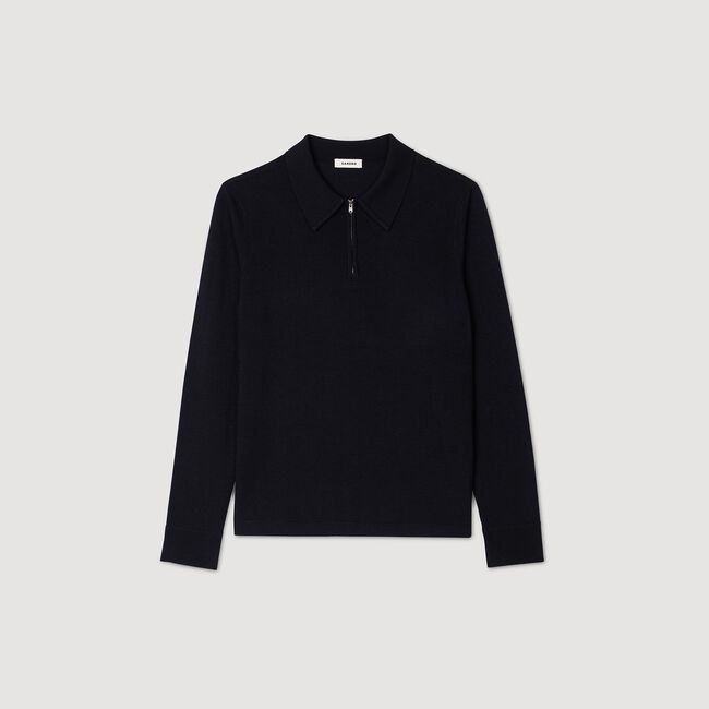 Knit polo jumper