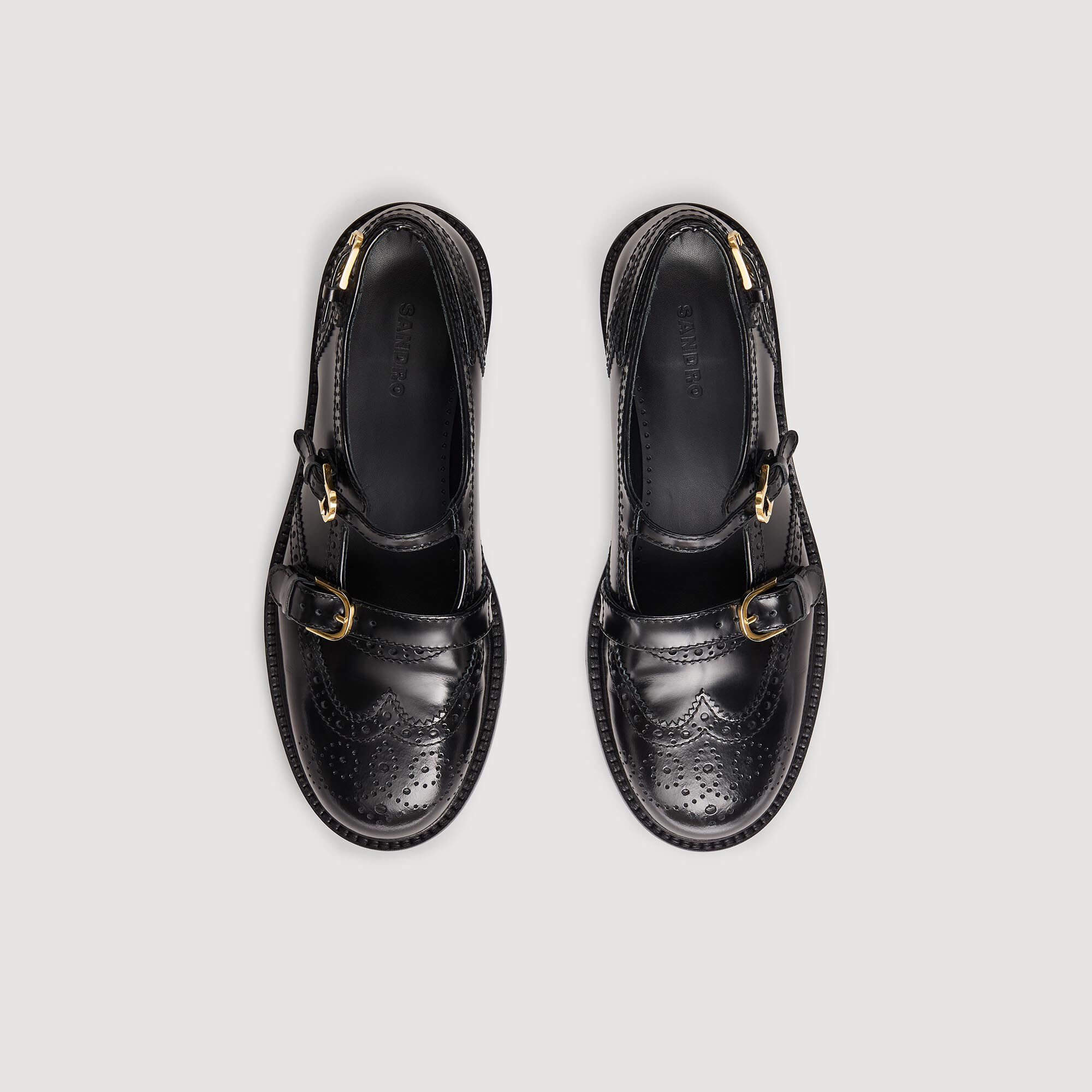 Multi-buckle open derbies
