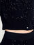 Sequinned velvet cardigan