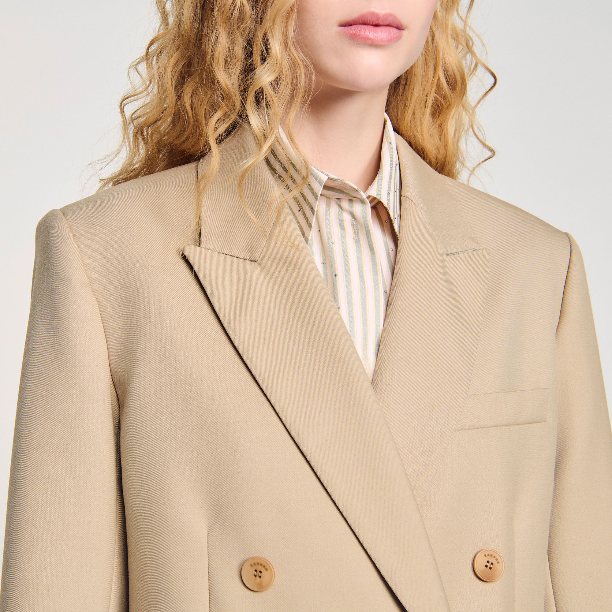 Double-breasted suit jacket