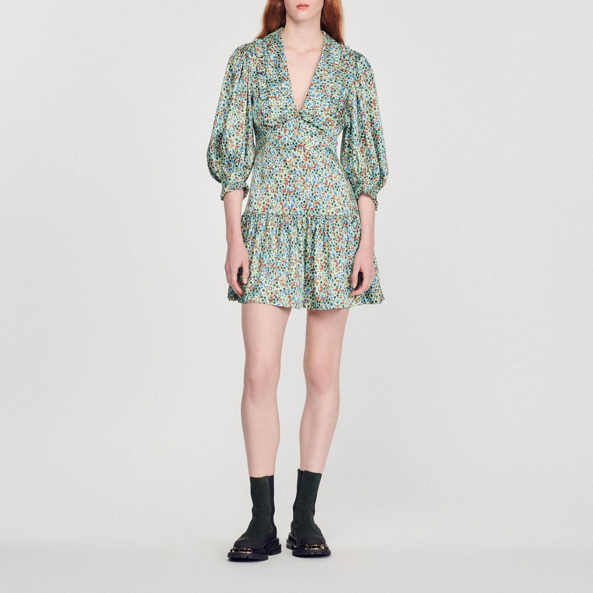 Sandro floral print dress on sale
