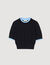 Two-tone cropped jumper
