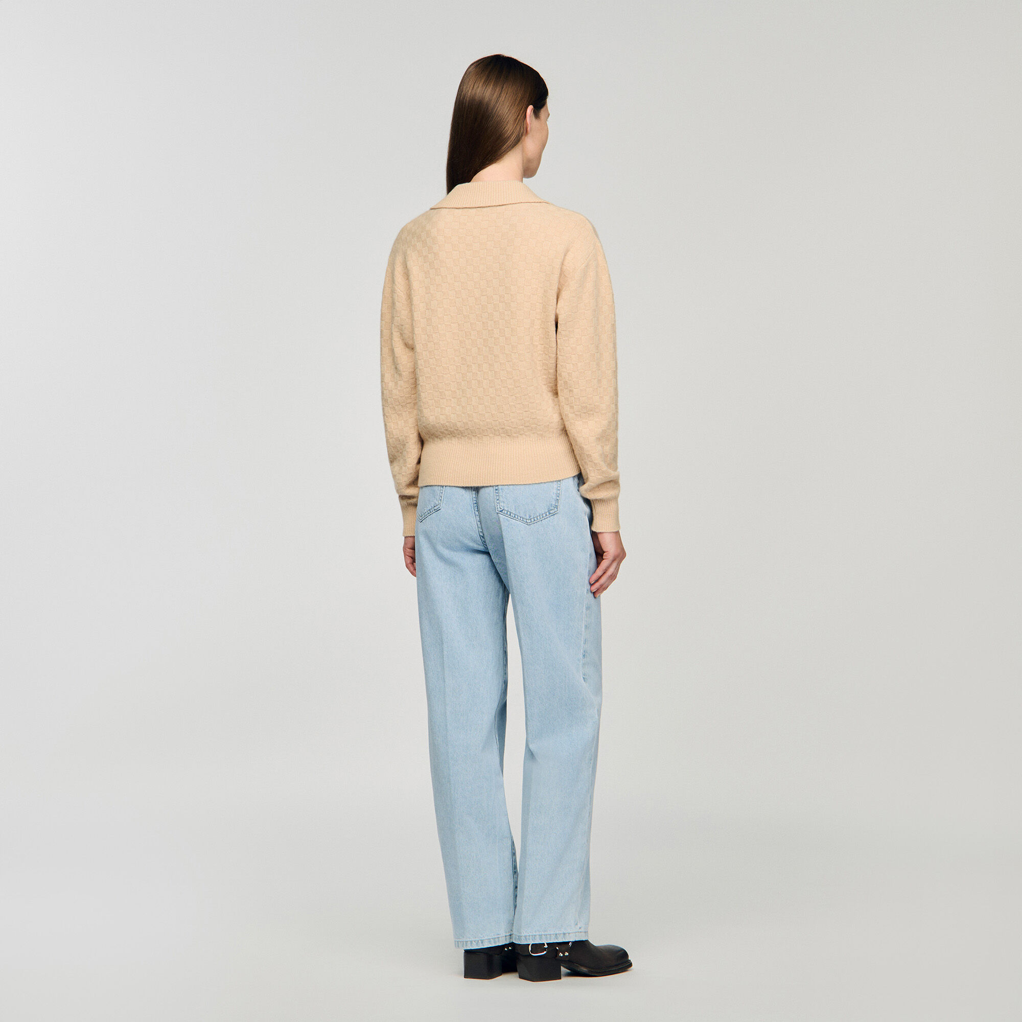 Polo-neck jumper