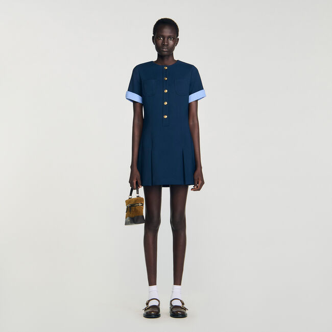 Short pleated dress