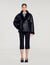 Short shearling coat
