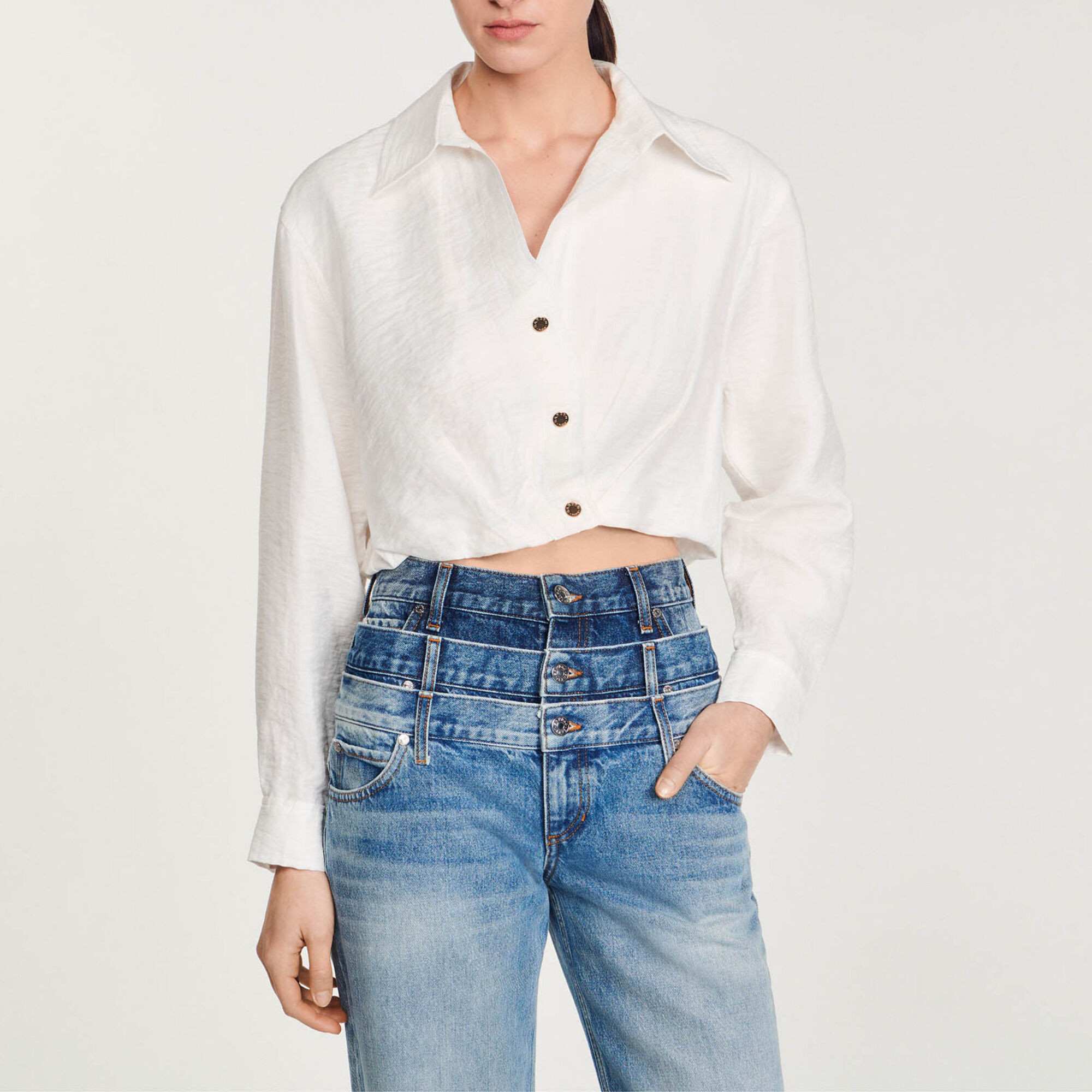 Cropped shirt