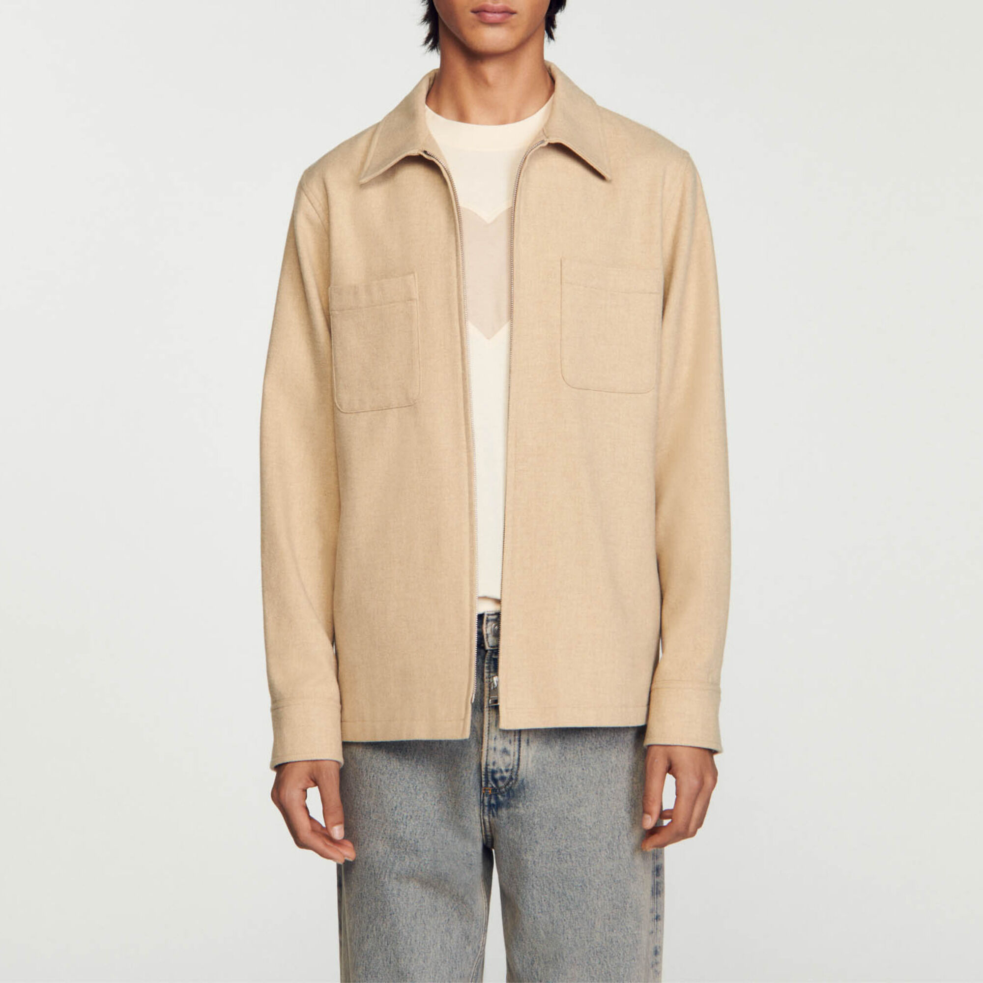Wool overshirt