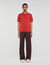 Short-sleeve knitted polo shirt