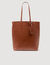 Leather shopping bag