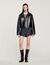 Distressed leather jacket