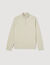 Wool jumper with zip collar