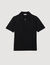 Knitted polo shirt with zip collar