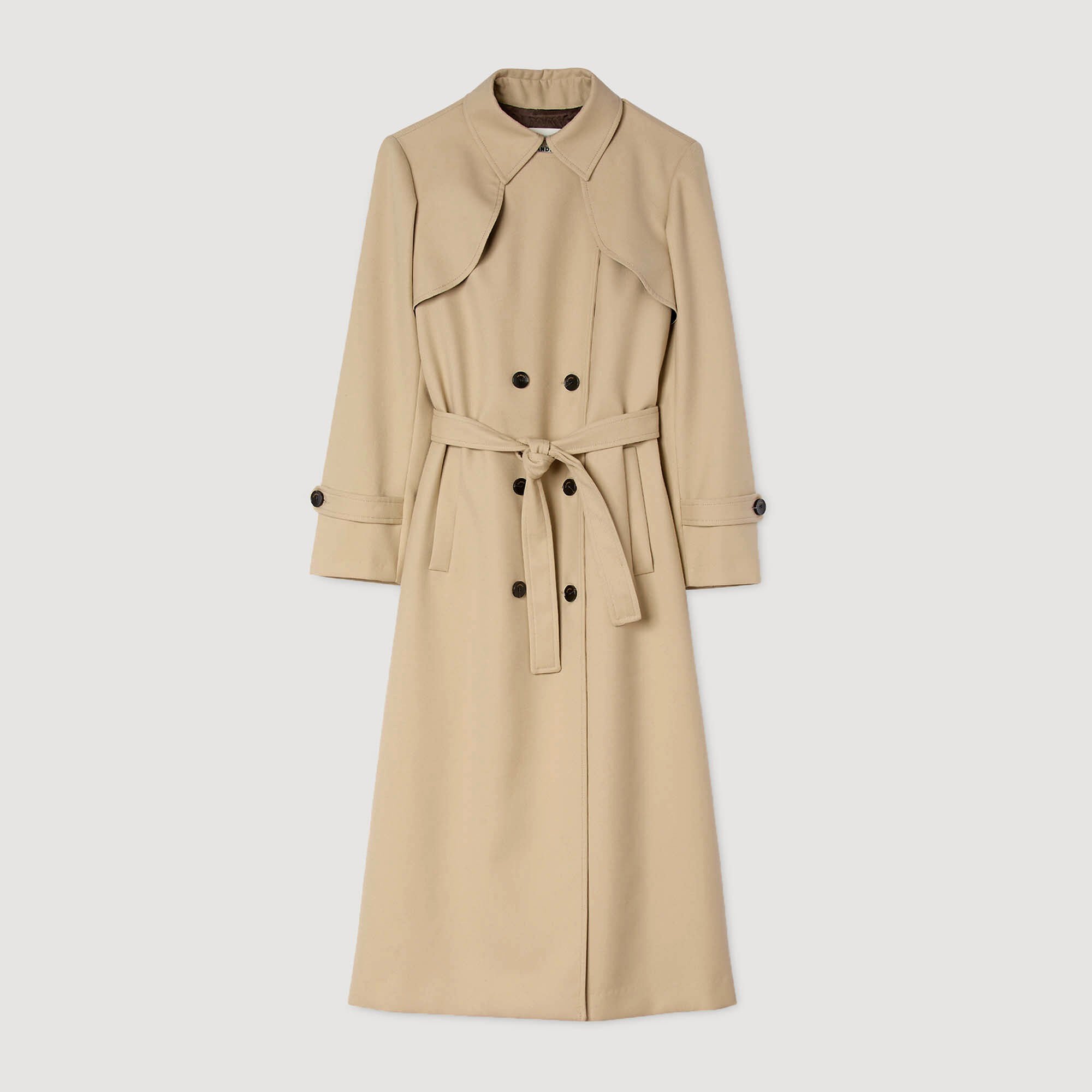 Belted double-breasted trench Belted double-breasted trench