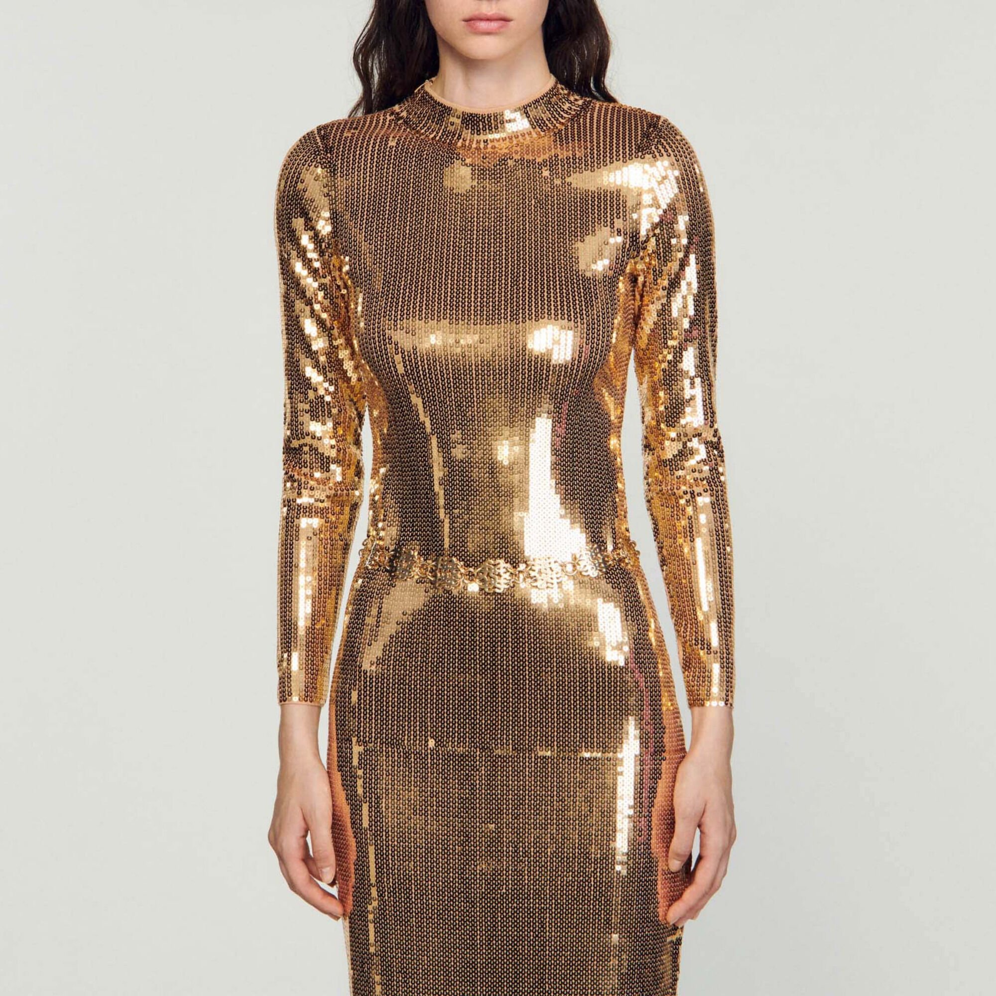 Sequin midi dress