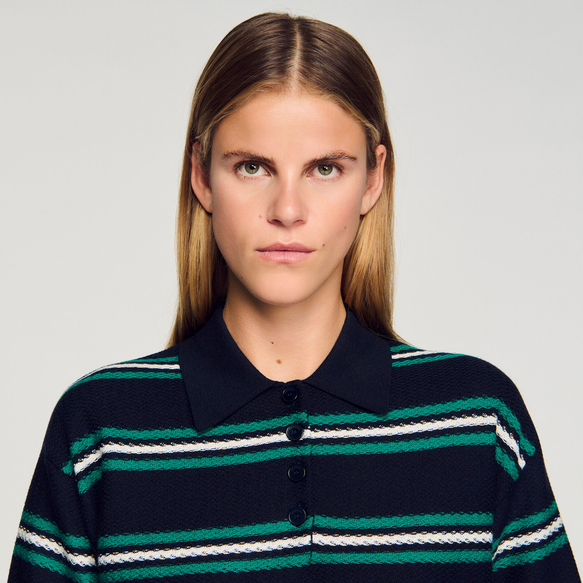 Polo-neck jumper