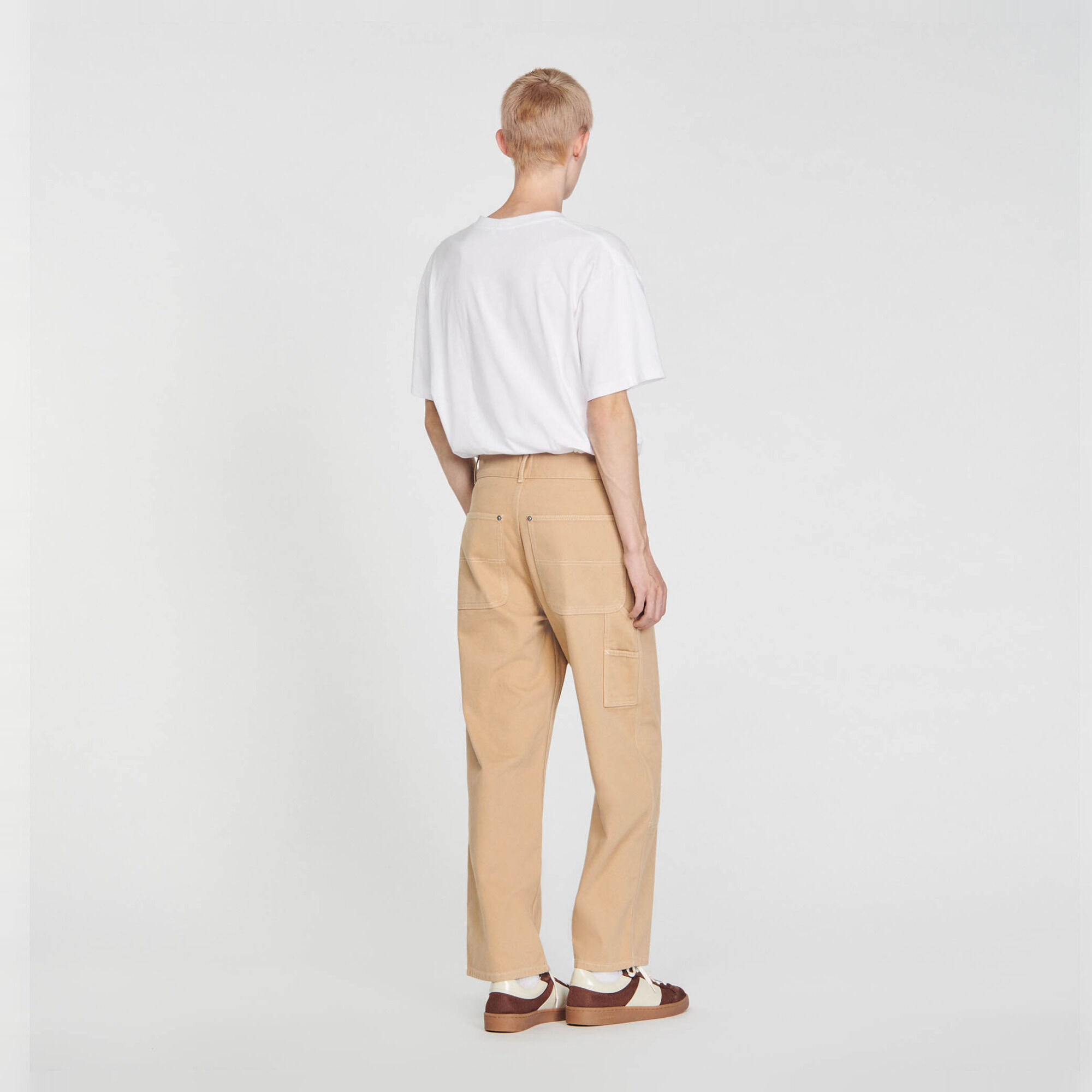 Cotton canvas carpenter trousers