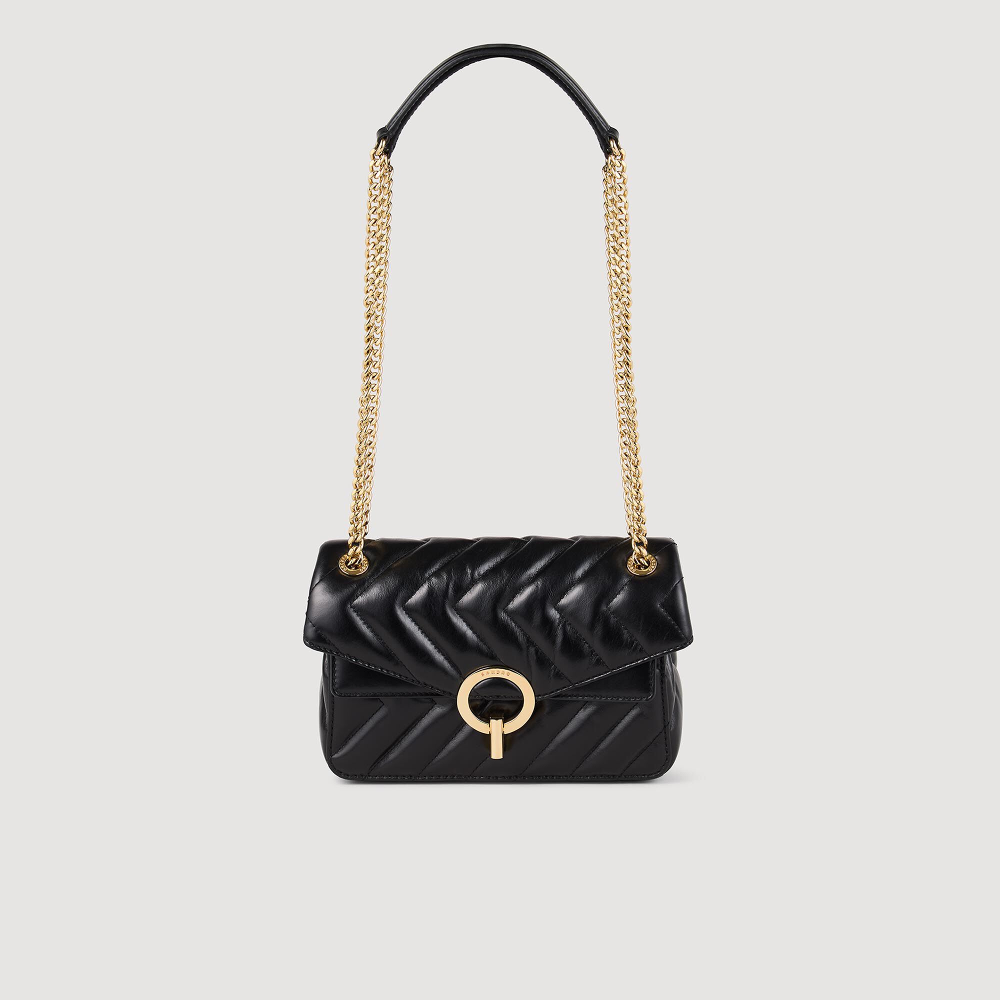 Yza small plain leather bag