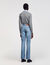 Flared faded jeans