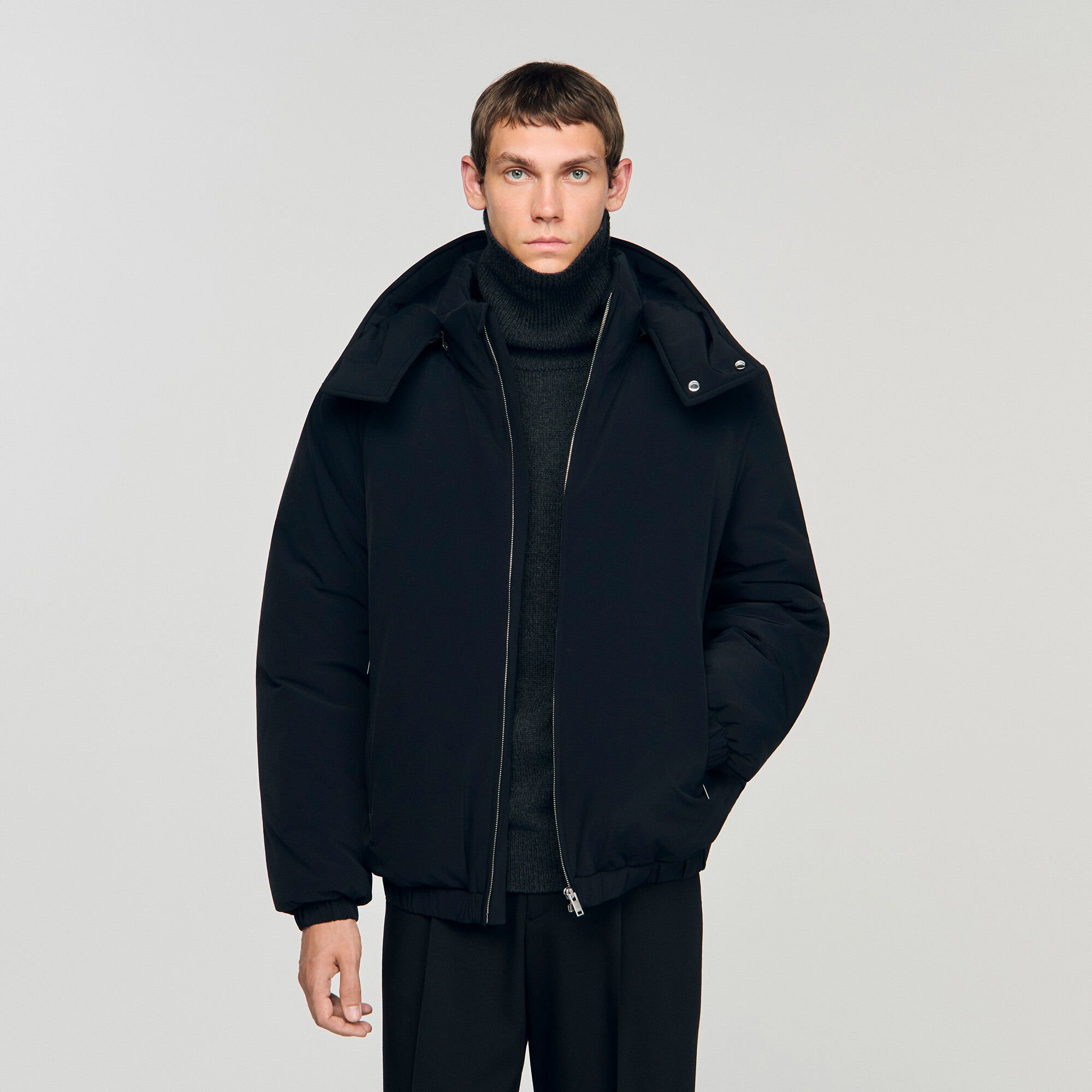 Puffer jacket with hood