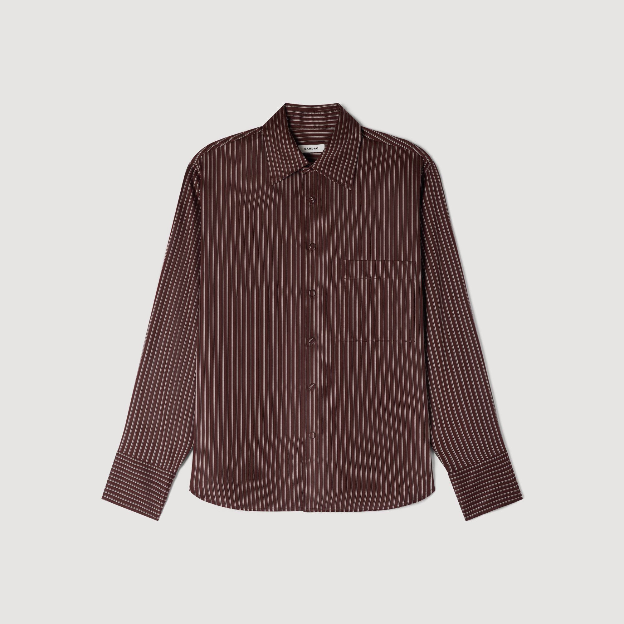 Striped loose-fit shirt