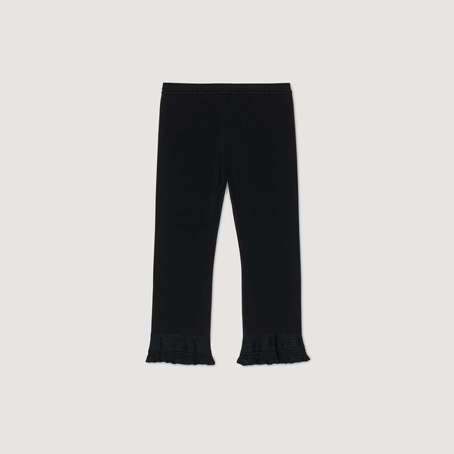 Ruffled capri pants