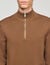 Wool jumper with zip collar