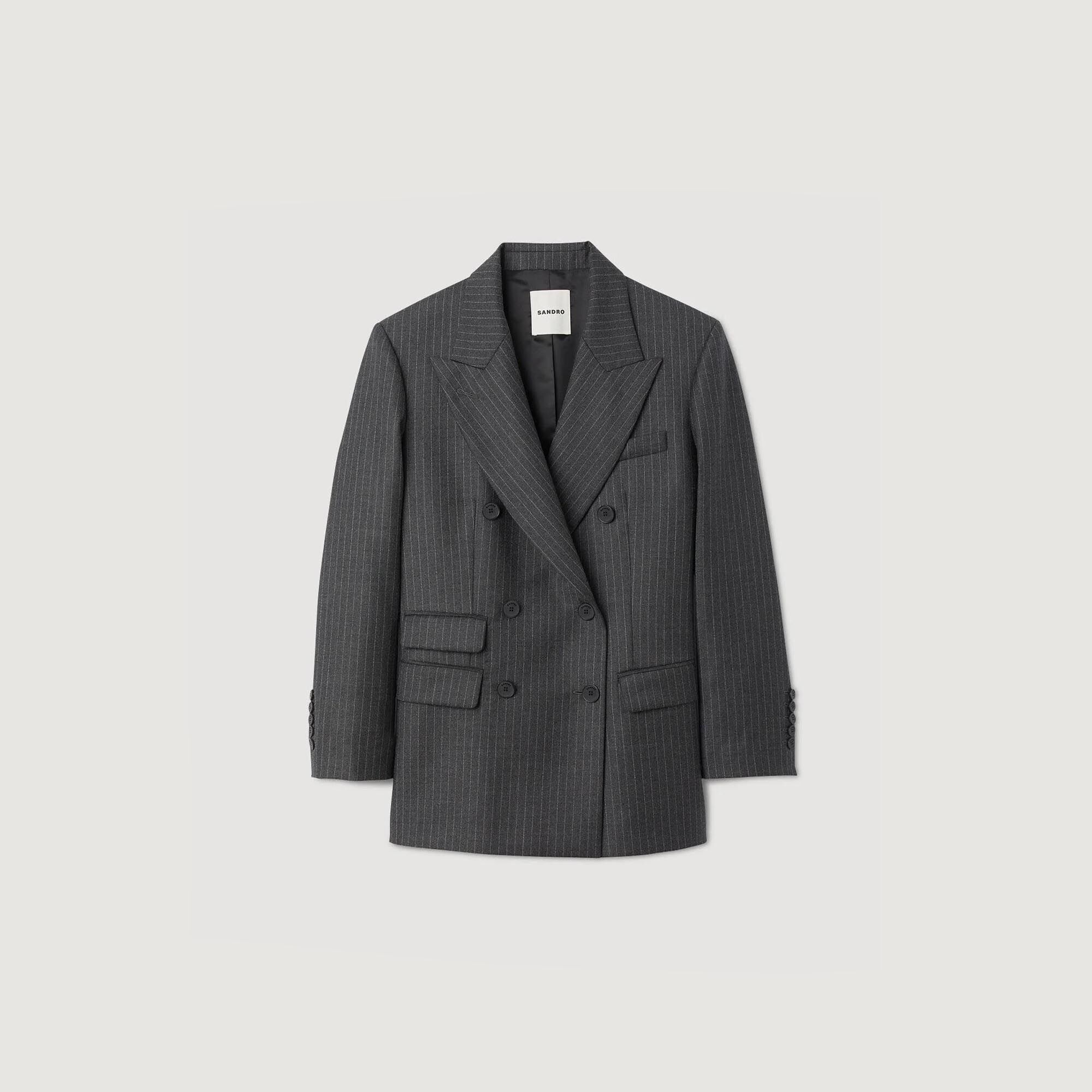 Stripy suit jacket