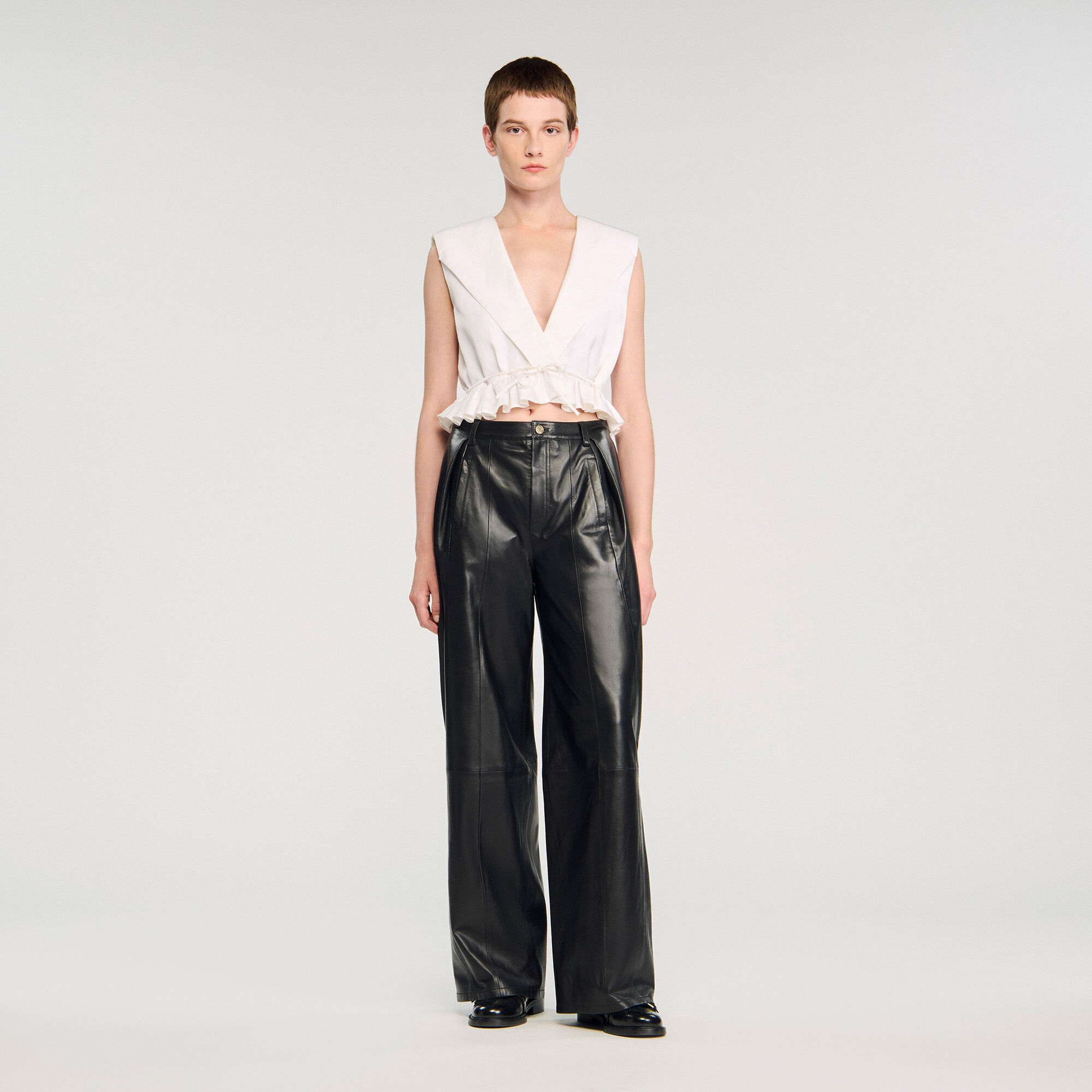 Ruffled crop top